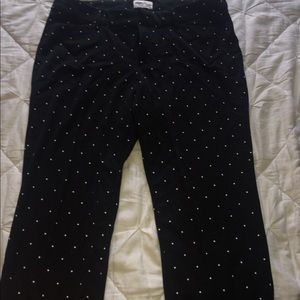 Pixie polka dot pants.